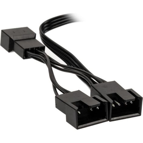 PC-Lüfter Y-Kabel [1x PC-Lüfter Buchse 4pol. - 3x PC-Lüfter Buchse 4pol.] 0.35 m Schwarz Kolink (1/5)