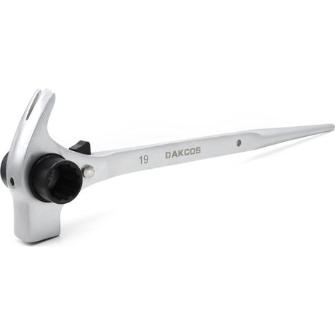 Scaffolding Ratchet 19/22mm 4 in 1 Reversible Ratchet CR-V scaffolding ratchet with matt chrome surface (1/5)