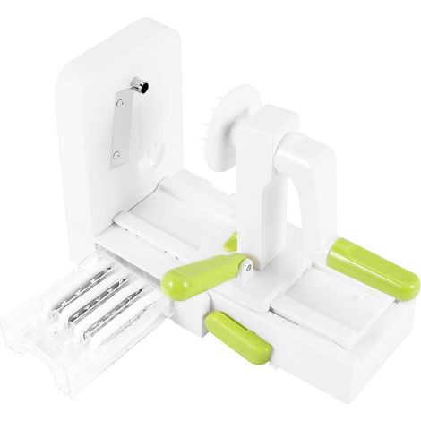 Spiraliseur de légumes à 4 lames pour pâtes et spaghettis de pommes de terre pliables -- (1/5)