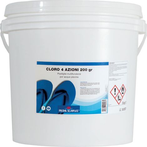 Cloro Mutifunzione Pastiglie Piscine Kg.10 Lapi 4 Azioni Antialghe Flocculante (1/4)