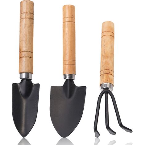 Ensemble de 3 outils de jardinage pour la plantation de fleurs, le jardinage potager et en pots, comprenant une pelle et des outils de jardinage. (1/5)