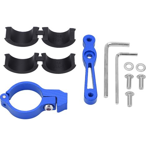 Support de bouteille vélo adaptateur alliage aluminium pour montage sur tige de selle, équipement cyclisme extérieur bleu (1/5)