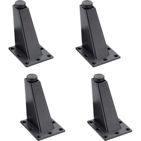4pcs Black Adjustable Aluminum Alloy Furniture Legs - Sofa Table MUMU (1/4)