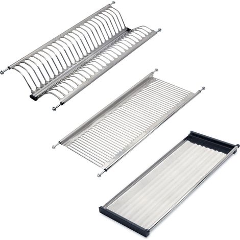 Emuca Abtropfgestell aus rostfreiem Stahl Drynox, Modul 700mm, Edelstahl