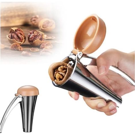 Noix sans Effort, Zinc Alloy Walnut Nut Shelling Tool, Casse Noisettes, Casse Noix et Noisettes, Casse-Noisettes Très Solide et Rési (1/4)