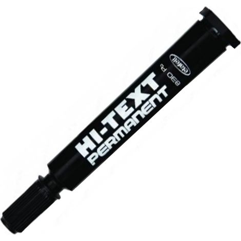 Rotulador permanente Hi-Text-830Pc, punta biselada, color negro