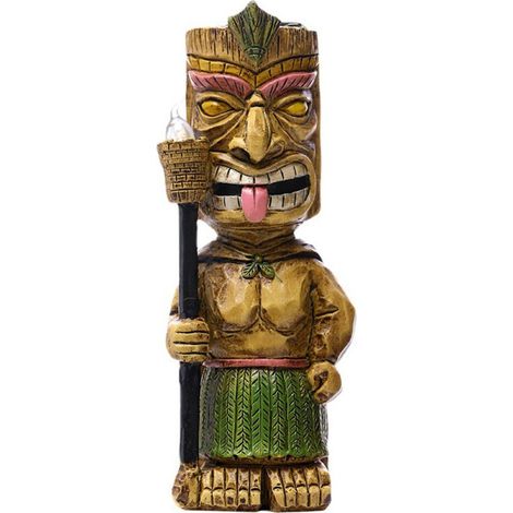 Éclairage décoratif de jardin solaire à LED, éclairage extérieur orné du motif Totem Sauvage et torche (1/5)