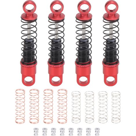 Amortisseur monopuce en alliage d'aluminium pour Axial SCX24 90081 1/24 voiture RC, rouge, kit de suspension (1/5)