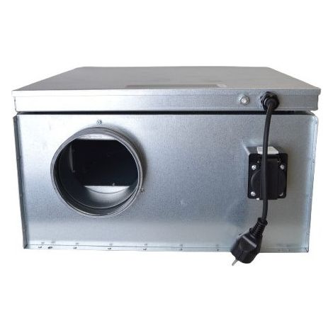 Caisson Ventilation Insonorisé en Acier SYSTEMAIR Silencieux Moteur EC - KVKE125 EC Sileo