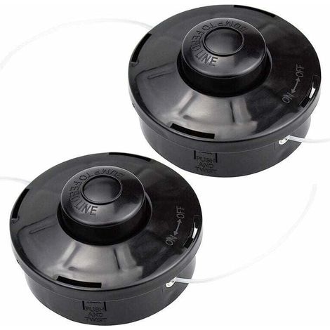 Set di 2 testine universali in nylon per decespugliatori, bobine di ricambio per decespugliatori e decespugliatori, testina di taglio M10 x 1,25 per decespugliatori a benzina e a scoppio (1/5)