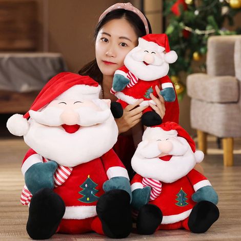 Poupée En Peluche Père Noël - Décoration De Noël Douce - Pour Voiture Maison Et Bureau - 1 Pièce (1/5)