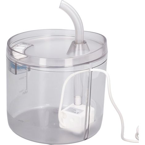 Automatischer Wasserspender für Hunde und Katzen, ultraleise, transparente Wasserstandsanzeige, Rundfilter, 1,5 l (1/5)