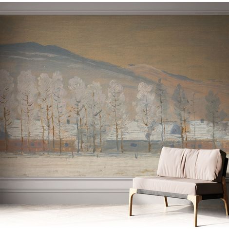 Selbstklebend Tapete modern - Wanddeko für Küche - Klebefolie Wand - luxus Look Winterkulisse 312x219 cm (1/5)