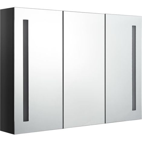 Maison Exclusive - LED-Spiegelschrank fürs Bad 89x14x62 cm Glänze