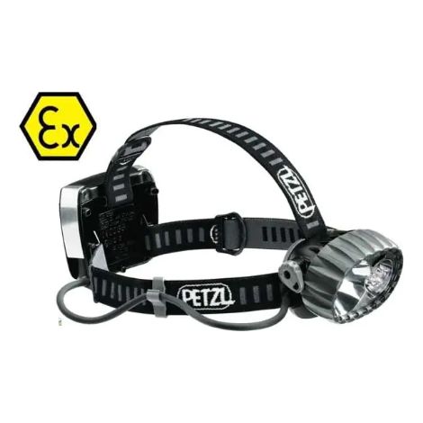 Lampe frontale antidéflagrante double foyer LED 5+1W avec batterie rechargeable 2700mAh PETZL DUO ATEX LED 5
