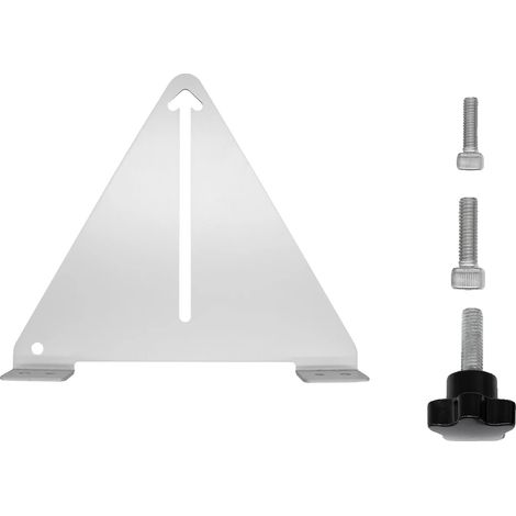 Support de panneau solaire, hauteur réglable, construction en métal durable, 240x195x43mm (1/2)