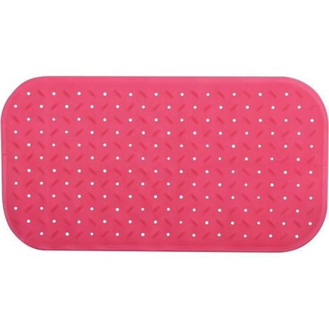 Tapis Fond de baignoire antidérapant Caoutchouc CLASS 36x76cm Rose Fuschia MSV