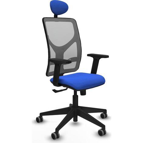Chaise de bureau piqueras y crespo Motilla noir mousse épaisse (1/2)