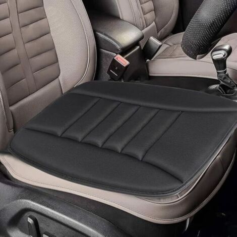 Cuscino per sedile auto, coprisedile per auto, cuscino protettivo in memory foam, comodo, tappetino antiscivolo, coprisedile per auto, ufficio, casa – Nero