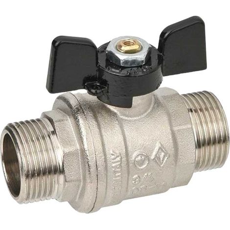 "VALVOLA A SFERA PASSAGGIO TOTALE M/M FARFALLA ALLUMINIO BUGATTI 1/2"""" DN15 - PN64"