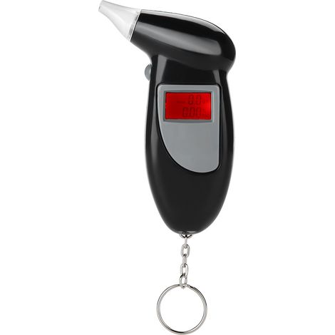 Testeur d'alcool professionnel LCD numérique portable, analyseur de souffle réutilisable pour contrôle précis, appareil de dépistage d'haleine compact avec écran digital. (1/5)