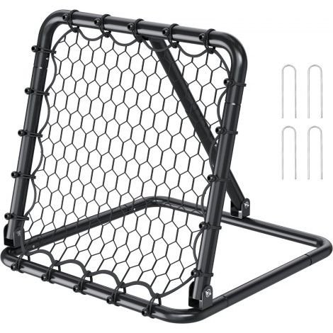 Red de Rebote para Fútbol Portátil, Red de Portería con Ángulos Ajustables, Ayudas y Equipos a Niños, Adolescentes y Todas las Edades, Fácil Instalación y Almacenamiento Perfecto, 50,8 x 50,8 mm (1/5)