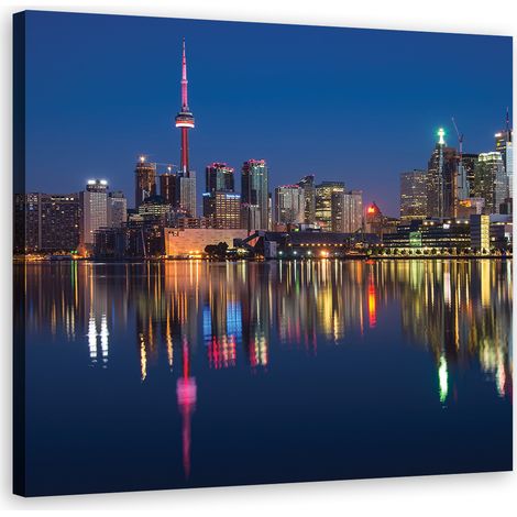 Tableau sur toile New York de nuit 60x60 (1/5)