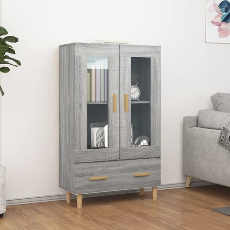Buffet, Meuble de Rangement, Armoire de Cuisine Sonoma gris 70x31x115 cm Bois d'ingénierie RDS5588 (1/5)