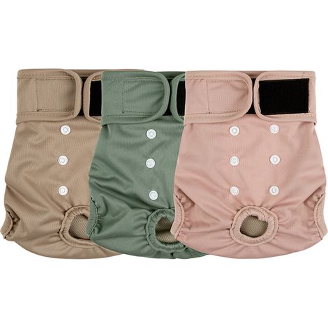 Couches pour chiennes sans queue, couches menstruelles réutilisables pour chiennes Bouledogue français, couches lavables pour chien...