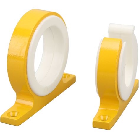 Support de Canne à Pêche 2 Pièces, Rack Horizontal Vertical en Aluminium pour Bateau, Voiture, Camion, Camping-Car, Jaune (1/5)