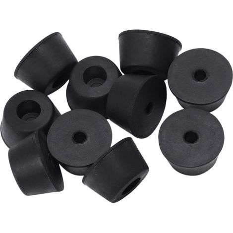10 Stück 21 x 12 mm Kegelförmige Einbaufüße Füße Gummipuffer Material: (1/4)