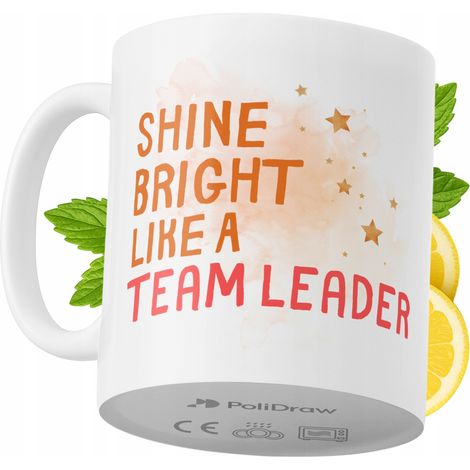 Lustige Tasse für Teamleiter – Kaffee- oder Teetasse mit witzigem Textdesign – ideal für Geburtstage, Namenstage, Feiertage und besondere Anlässe. Hochwertige Tasse für Homeoffice, Büro und Arbeit. Fa
