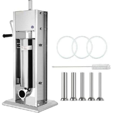 3L 5L 7L 10L 15L Vertical Sausage Stuffer Food Processors 5 Filling Nozzles Kitchen Accessories Home Appliance for Hot Dog (Size : 10L (liquefied Gas)) (1/5)