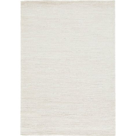 Tapis de Salon Aspect Laineux Doux et Résistant Naturel 160 x 230 cm en Polyester et Polypropylène - PANGIVO (1/3)