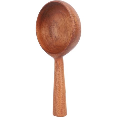 Cuillère de cuisine en bois, louche, polissage exquis, usage multifonctionnel, cuillère de service en bois pour la cuisine (1/5)