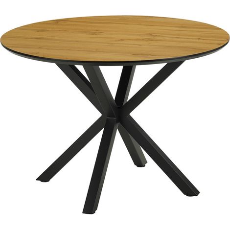 Table à manger ronde D110 Evan pieds métal Takasit (1/3)