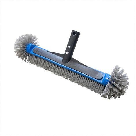 Tête de brosse de piscine robuste de 40 cm (16 pouces) avec extrémités arrondies, brosse de nettoyage pour carrelage, parois, fond et marches de piscine (1/5)