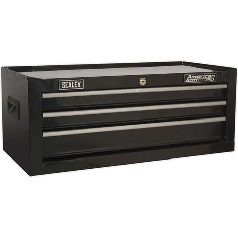 Sealey AP223B American PRO Mid-Box Tool Chest 3 Drawer - Black