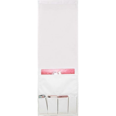 Support de rangement pour housse d'accoudoir de canapé, sac de rangement suspendu antidérapant pour canapé, lot de 4, gris, compatible avec la télécommande TV. (1/5)