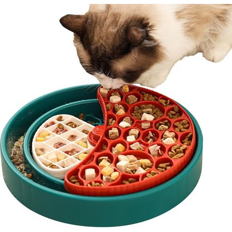 Ciotola Slow Down per cani: una ciotola divertente per l'alimentazione dei cani. Dispenser interattivo e girevole a 360° per maggiore sicurezza, alimentazione sana e riduzione dello stress. (1/5)