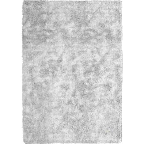 Maison Exclusive - Teppich Shaggy Hochflor NAVARRA Silbergrau 160