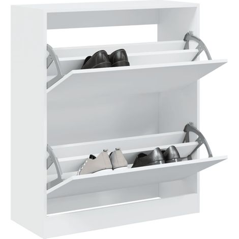 Schuhschrank Weiß 80x34x96,5 cm Holzwerkstoff