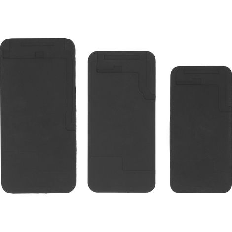 3 tapis adhésifs LCD résistants à la chaleur en caoutchouc pour décollement de colle d'écran de téléphone, fixation et aspiration, compatible 13 (1/5)
