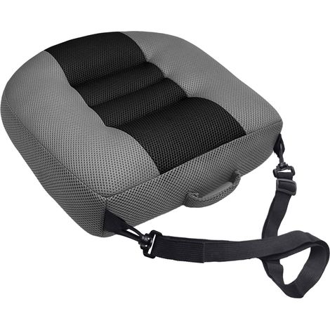 Coussin rehausseur de siège de voiture à hauteur modifiable avec filet ventilé de protection et haute flexibilité. Présentation en coton (1/4)