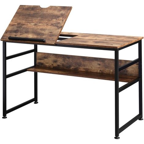 Bureau pupitre industriel TERRY Brun (1/5)