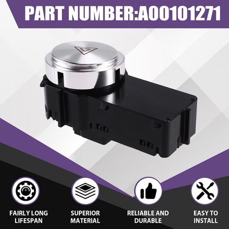 1 color: see photo. Material: ABS A00101271. Car hazard warning light switch. (1/5)