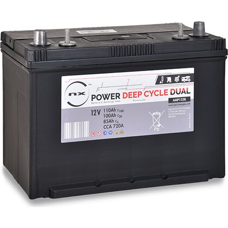 NX - Batterie traction NX Power Deep Cycle DUAL 12V 100Ah