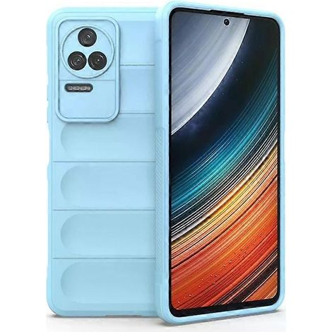 Étui pour Xiaomi Redmi K40S - Magic Shield TPU + Flanelle, Bleu clair (1/5)