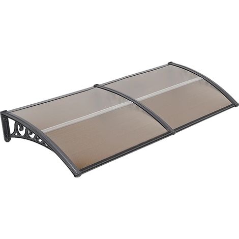 Tettoia per porta d'ingresso, protezione UV, design resistente alle intemperie, 100x300 cm (1/2)