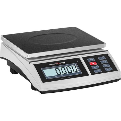 Báscula de mesa electrónica profesional 30 kg / 1 g 21 x 27 cm LCD 140000612 (1/4)